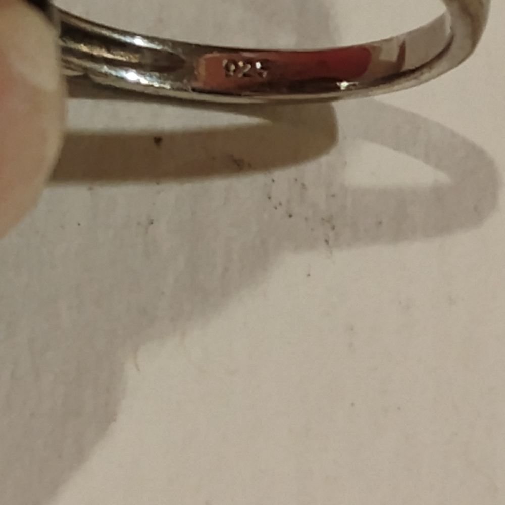 Silver 925 Diamond Ring - image 5